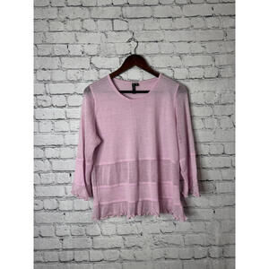 Roni Rabl Pink Lightweight Women's Sweater,‎ Size M/L